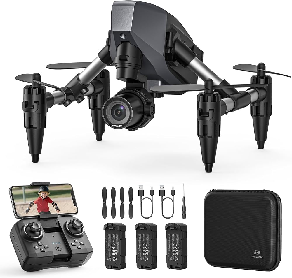 DEERC D21 — Caméra 1080P, flux optique